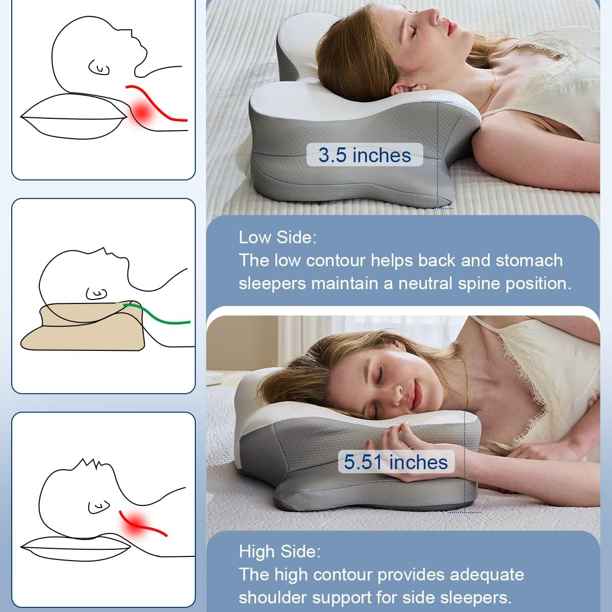 Orthopedic Deep Sleep Cervical Pillow